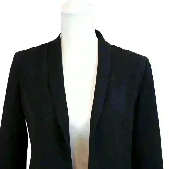 Vince Camuto Black Open Front Blazer Size 6 Petite - Picture 5 of 6